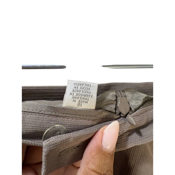 Brown Wool Blend Womens Knee-Length Skirt Size 10 Made‎ In Italy - Picture 6 of 6